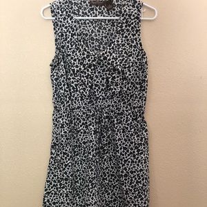 Leopard print sweetheart dress